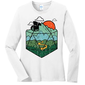 Rpg Mountain Gamer Ladies Long Sleeve Shirt