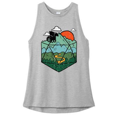 Rpg Mountain Gamer Ladies PosiCharge Tri-Blend Wicking Tank