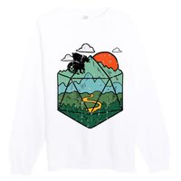 Rpg Mountain Gamer Premium Crewneck Sweatshirt