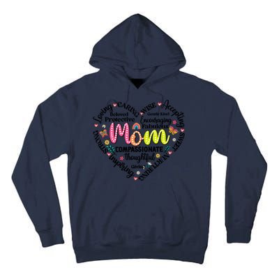 Retro Mama Grandma Auntie Heart Tall Hoodie