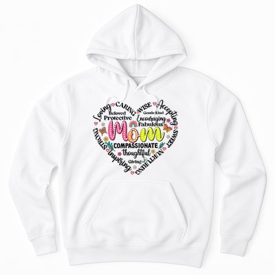 Retro Mama Grandma Auntie Heart Hoodie