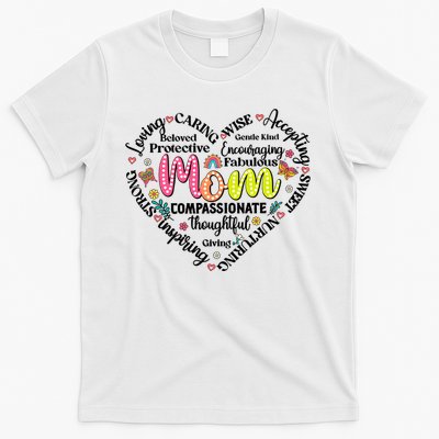 Retro Mama Grandma Auntie Heart T-Shirt