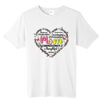 Retro Mama Grandma Auntie Heart Tall Fusion ChromaSoft Performance T-Shirt