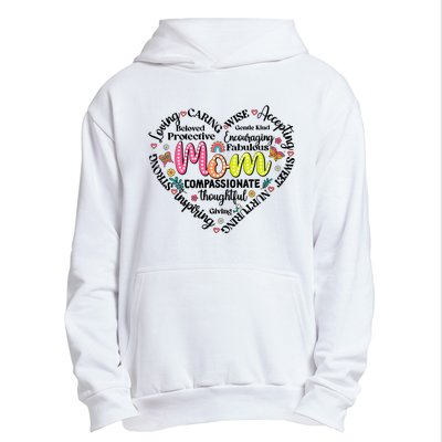 Retro Mama Grandma Auntie Heart Urban Pullover Hoodie