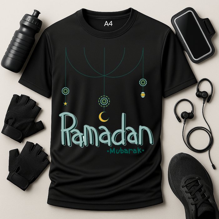 Ramadan Mubarak Gift Ramadan Kareem Cooling Performance Crew T-Shirt