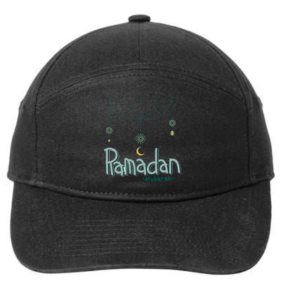 Ramadan Mubarak Gift Ramadan Kareem 7-Panel Snapback Hat