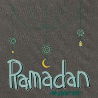 Ramadan Mubarak Gift Ramadan Kareem Cotton Canvas Backpack