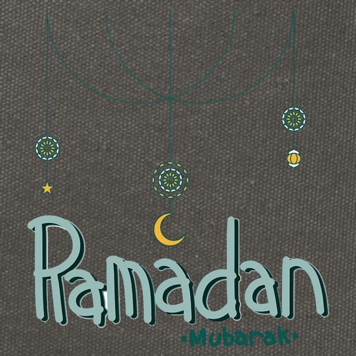 Ramadan Mubarak Gift Ramadan Kareem Cotton Canvas Backpack