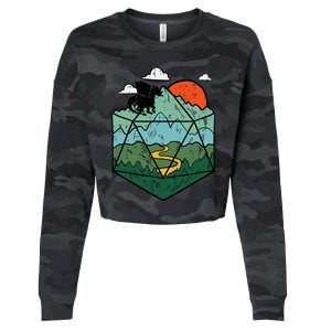 Rpg Mountain Gamer Cropped Pullover Crew