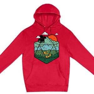 Rpg Mountain Gamer Premium Pullover Hoodie