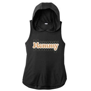 Retro Mommy Gift For Mothers Day Ladies PosiCharge Tri-Blend Wicking Draft Hoodie Tank