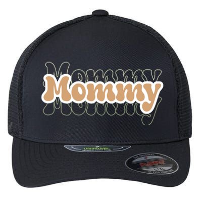 Retro Mommy Gift For Mothers Day Flexfit Unipanel Trucker Cap