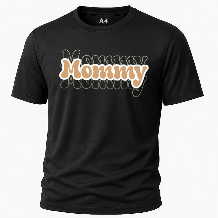 Retro Mommy Gift For Mothers Day Cooling Performance Crew T-Shirt
