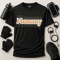 Retro Mommy Gift For Mothers Day Cooling Performance Crew T-Shirt