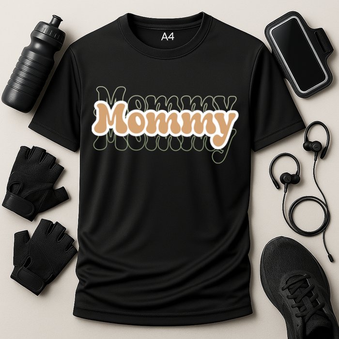 Retro Mommy Gift For Mothers Day Cooling Performance Crew T-Shirt
