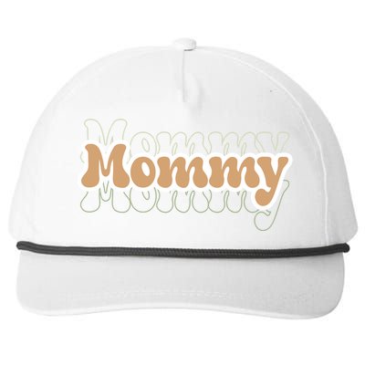 Retro Mommy Gift For Mothers Day Snapback Five-Panel Rope Hat