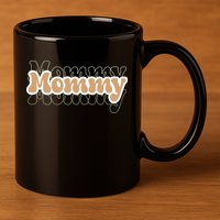 Retro Mommy Gift For Mothers Day 11oz C Handle Ceramic Mug