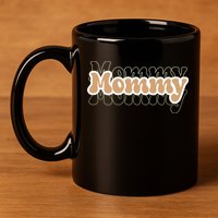 Retro Mommy Gift For Mothers Day 11oz C Handle Ceramic Mug