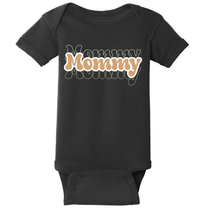 Retro Mommy Gift For Mothers Day Baby Bodysuit