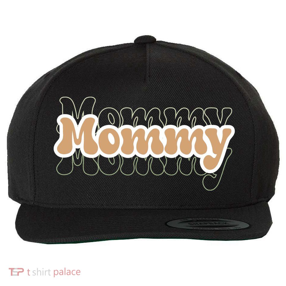 Retro Mommy Gift For Mothers Day Wool Snapback Cap