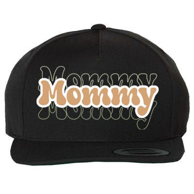 Retro Mommy Gift For Mothers Day Wool Snapback Cap