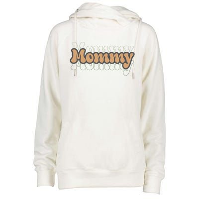 Retro Mommy Gift For Mothers Day Womens Funnel Neck Pullover Hood