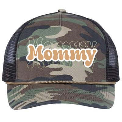 Retro Mommy Gift For Mothers Day Retro Rope Trucker Hat Cap