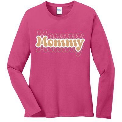 Retro Mommy Gift For Mothers Day Ladies Long Sleeve Shirt
