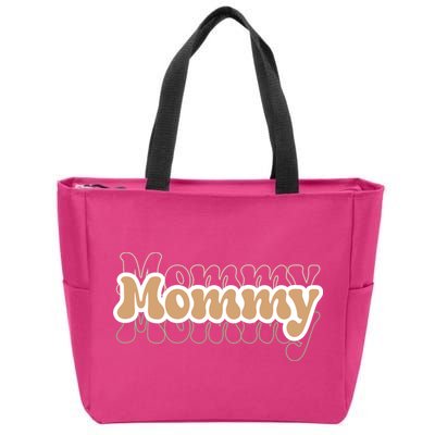 Retro Mommy Gift For Mothers Day Zip Tote Bag