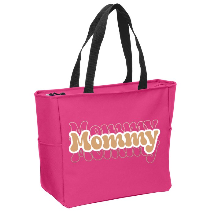 Retro Mommy Gift For Mothers Day Zip Tote Bag