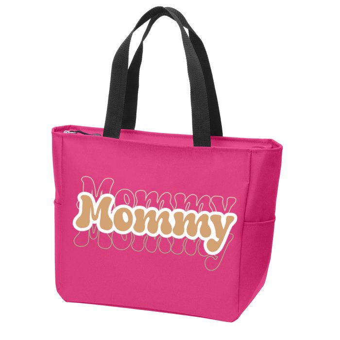 Retro Mommy Gift For Mothers Day Zip Tote Bag