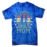 Running Mom Gift Runner Mom Running Marathon Tee Gift Tie-Dye T-Shirt