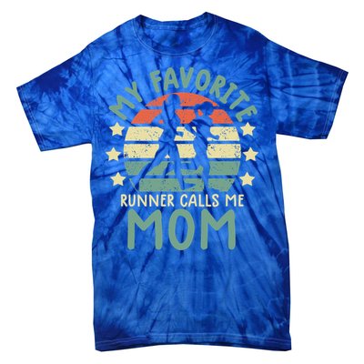 Running Mom Gift Runner Mom Running Marathon Tee Gift Tie-Dye T-Shirt