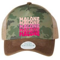 Retro Malone Girl First Name Boy Personalized Groovy 80S Legacy Tie Dye Trucker Hat