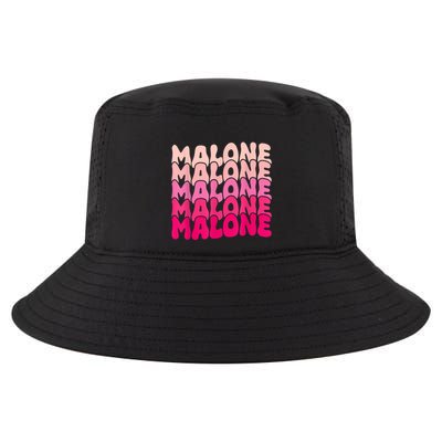 Retro Malone Girl First Name Boy Personalized Groovy 80S Cool Comfort Performance Bucket Hat