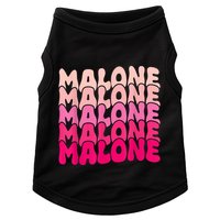 Retro Malone Girl First Name Boy Personalized Groovy 80S Doggie Tank