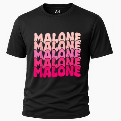 Retro Malone Girl First Name Boy Personalized Groovy 80S Performance Shirt