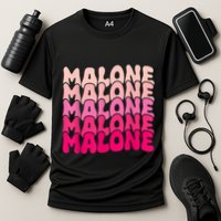 Retro Malone Girl First Name Boy Personalized Groovy 80S Performance Shirt