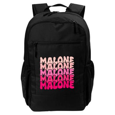 Retro Malone Girl First Name Boy Personalized Groovy 80S Backpack
