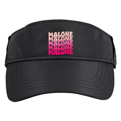 Retro Malone Girl First Name Boy Personalized Groovy 80S Adult Drive Performance Visor