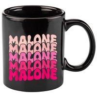Retro Malone Girl First Name Boy Personalized Groovy 80S 11oz C Handle Ceramic Mug
