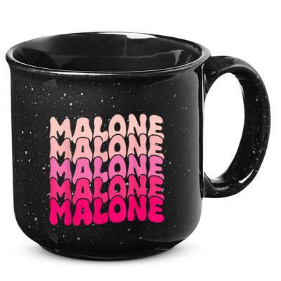 Retro Malone Girl First Name Boy Personalized Groovy 80S 15oz Campfire Ceramic Mug