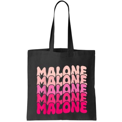 Retro Malone Girl First Name Boy Personalized Groovy 80S Bag