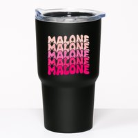 Retro Malone Girl First Name Boy Personalized Groovy 80S Tumbler
