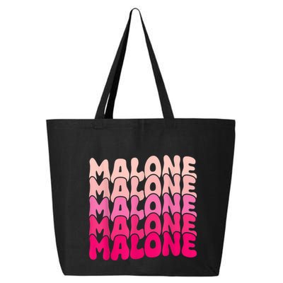 Retro Malone Girl First Name Boy Personalized Groovy 80S 25L Jumbo Tote