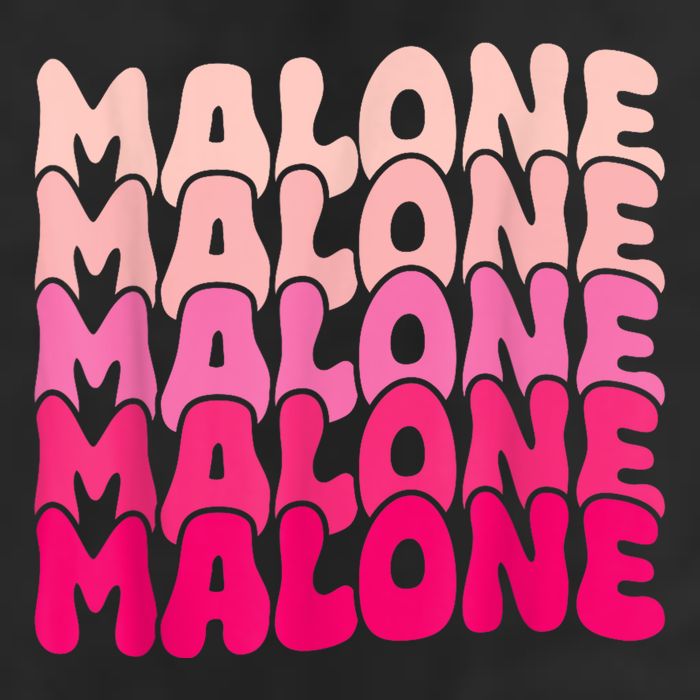 Retro Malone Girl First Name Boy Personalized Groovy 80S Trucker Hat