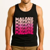 Retro Malone Girl First Name Boy Personalized Groovy 80S Tank Top
