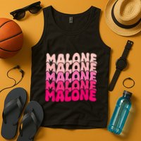 Retro Malone Girl First Name Boy Personalized Groovy 80S Tank Top