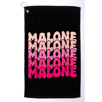 Retro Malone Girl First Name Boy Personalized Groovy 80S Golf Towel