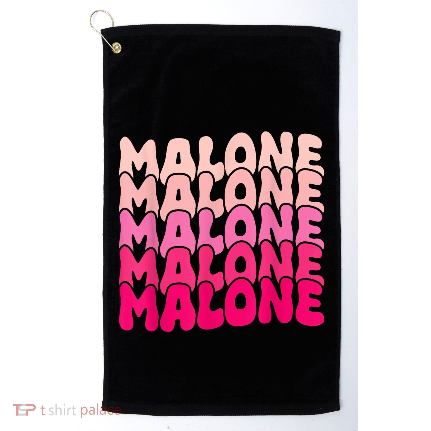 Retro Malone Girl First Name Boy Personalized Groovy 80S Golf Towel